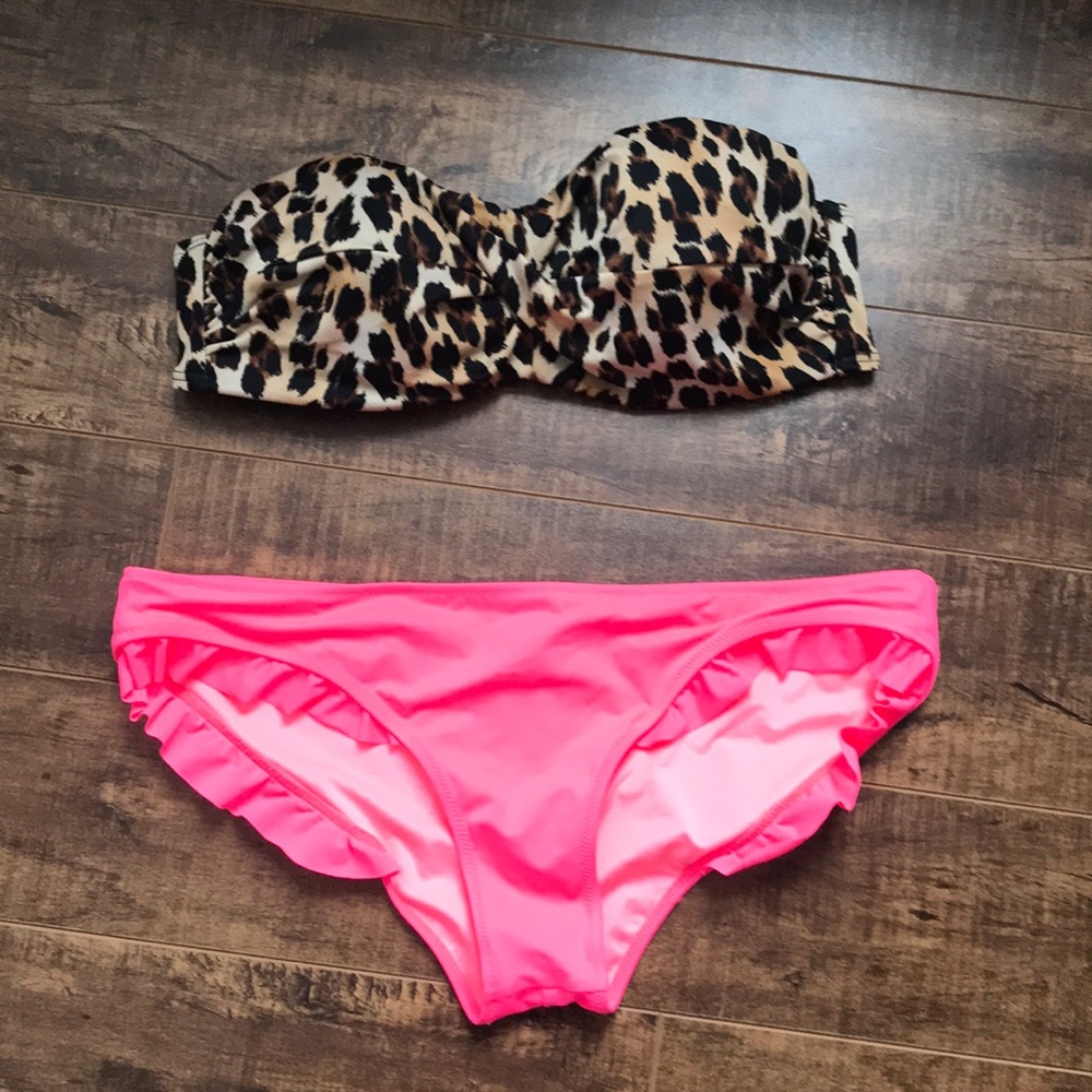 Two piece extreme push up bathing suit